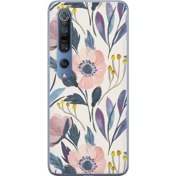 Xiaomi Mi 10 Pro 5G Gennemsigtig cover Blomsterlykke