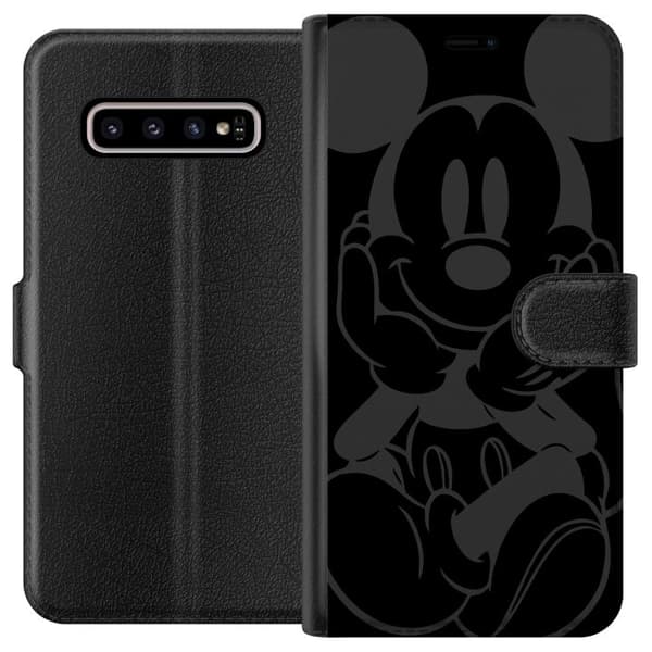 Kompatibelt Lommeboketui til Samsung Galaxy S10+ Musse Pigg