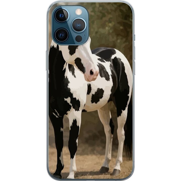 Apple iPhone 12 Pro Max Läpinäkyvä kuori Kaunis Hevonen - elegantti hevonen kuva-aihe