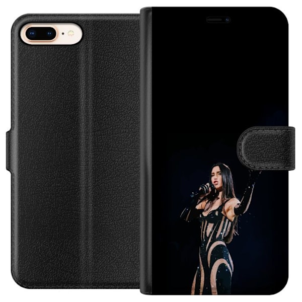 Apple iPhone 8 Plus Lompakkokotelo Dua Lipa – Pop Star Aesth