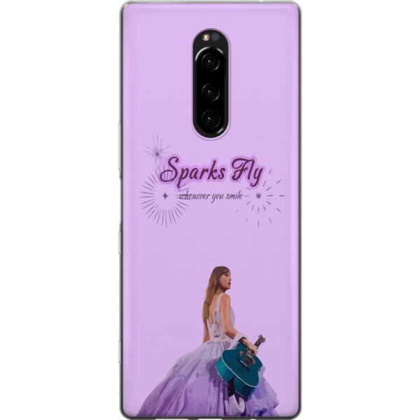 Sony Xperia 1 Gennemsigtig cover Taylor Swift - Sparks Fly