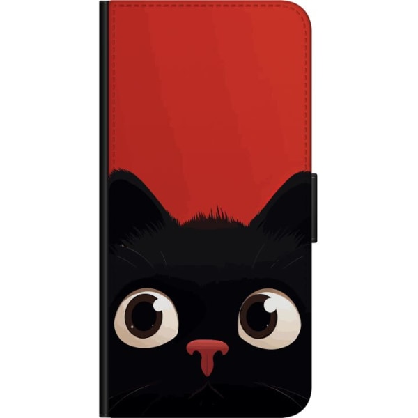 OnePlus 7 Pro Lompakkokotelo Leikkisä Kissa