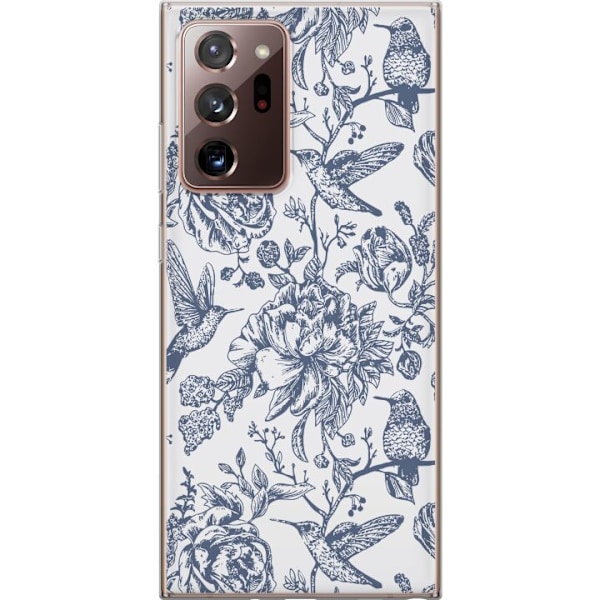 Samsung Galaxy Note20 Ultra Läpinäkyvä kuori Kukat & Linnut