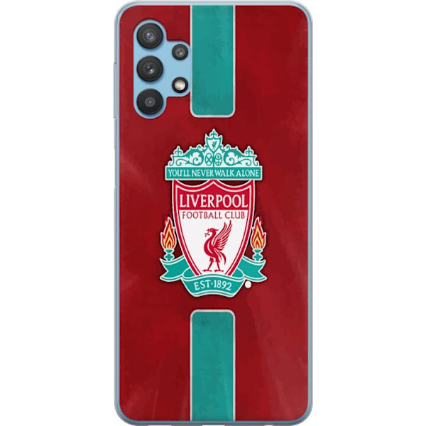 Samsung Galaxy A32 5G Läpinäkyvä kuori Liverpool FC - Klassinen jalkapallourheilu Punaisena