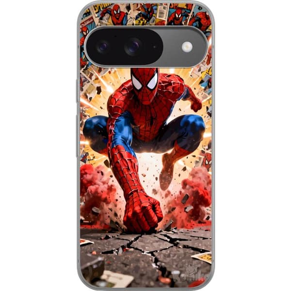 Kompatibelt Mobildeksel til Google Pixel 9 Spider Man action