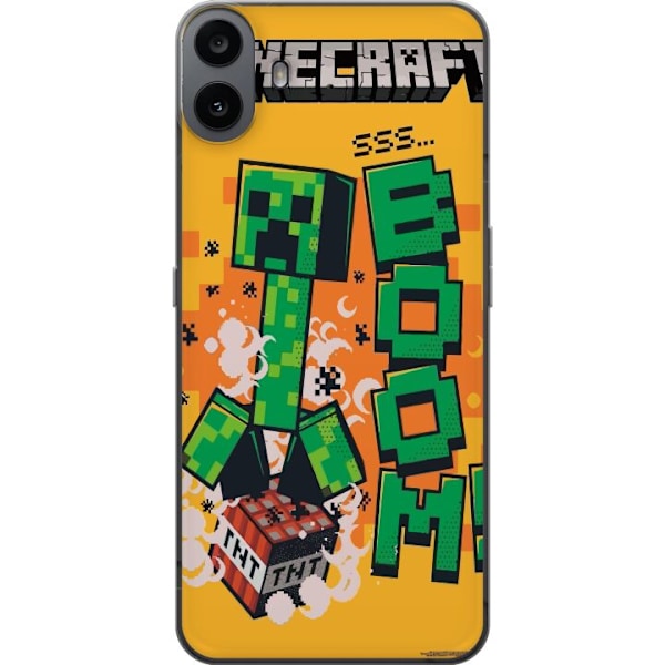 Nothing CMF Phone 1 Läpinäkyvä kuori Minecraft Boom