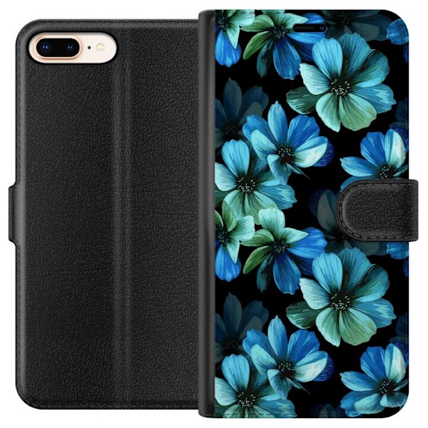 Apple iPhone 8 Plus Plånboksfodral Midnight Garden