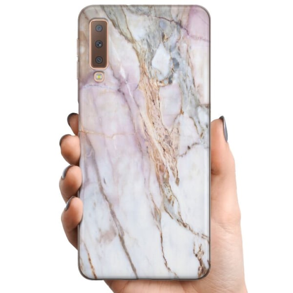Samsung Galaxy A7 (2018) TPU Mobildeksel marmor
