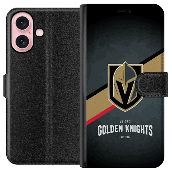 Apple iPhone 16 Lompakkokotelo Vegas Golden Knights (NHL)