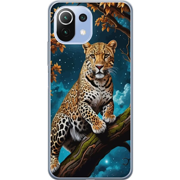 Xiaomi Mi 11 Lite Genomskinligt Skal Leopard