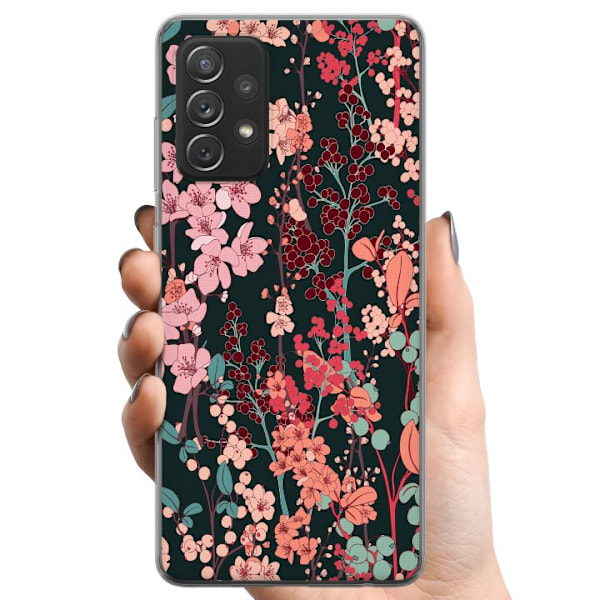 Samsung Galaxy A52 5G TPU Mobilskal Blommor