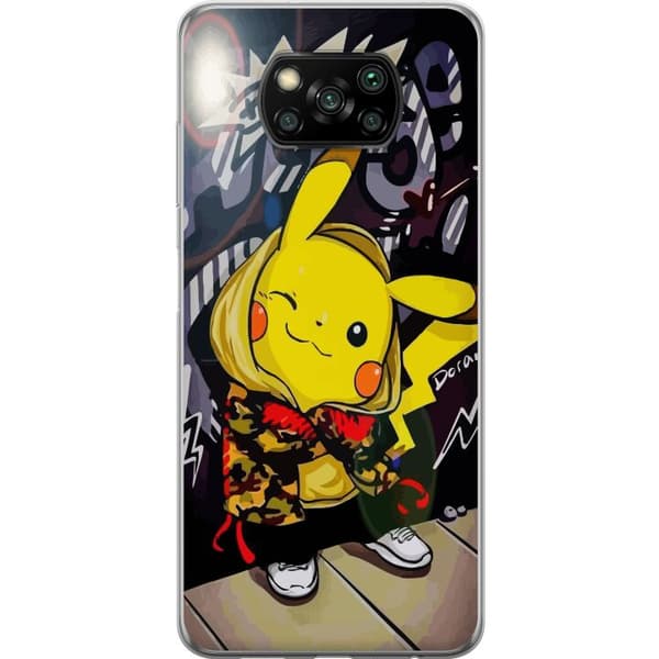 Kompatibelt Mobilskal till Xiaomi Poco X3 NFC Pikachu