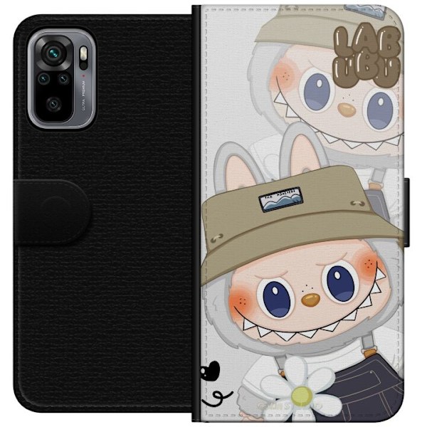 Xiaomi Redmi Note 10S Tegnebogsetui Labubu Minimal Mood - Enke