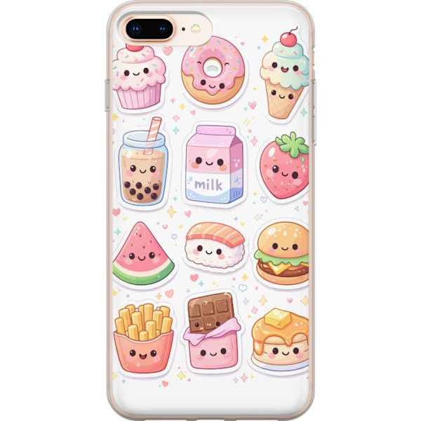 Kompatibelt Mobildeksel til Apple iPhone 7 Plus pixelmonster grön