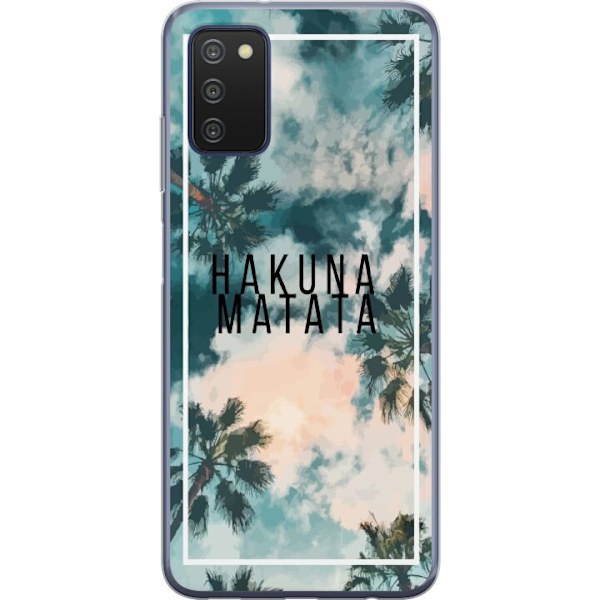 Samsung Galaxy A03s Gennemsigtig cover Hakuna Matata