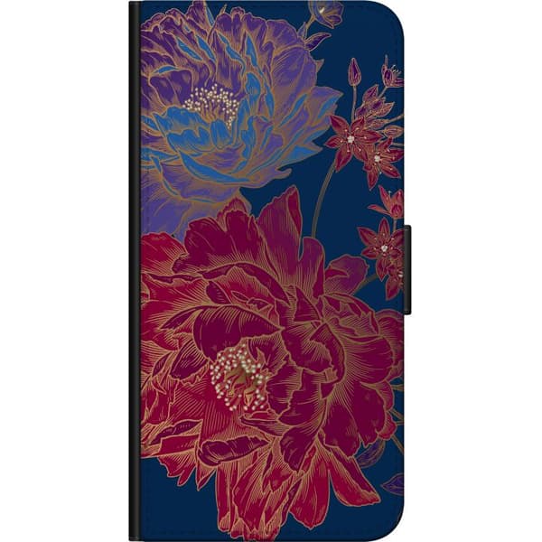 Kompatibelt Lommeboketui til Samsung Galaxy A20s Blomster