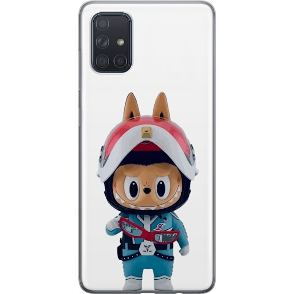 Samsung Galaxy A71 Läpinäkyvä kuori How2work Labubu hirviöt x Ultraman Blue -hahmo
