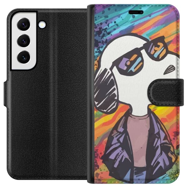 Kompatibel Tegnebogsetui til Samsung Galaxy S22+ 5G Snobben Snoopy
