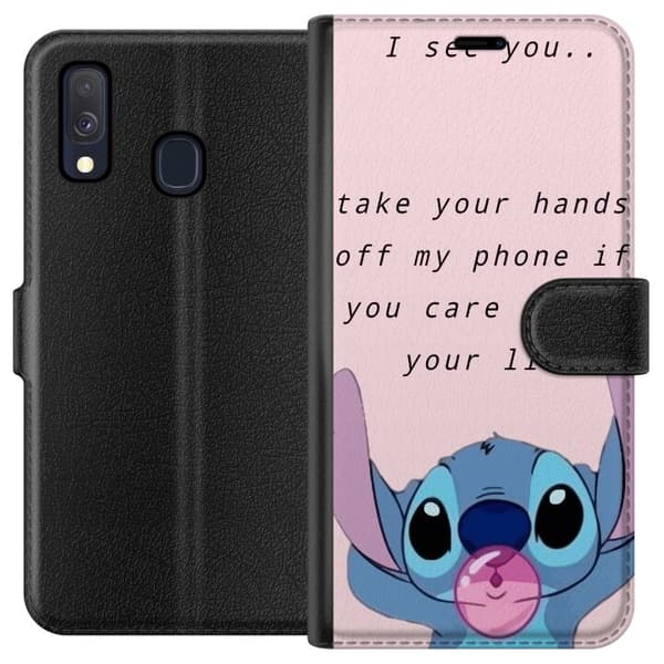 Kompatibel Tegnebogsetui til Samsung Galaxy A40 Held og lykke