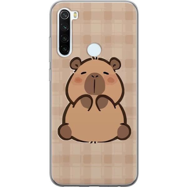 Xiaomi Redmi Note 8 Läpinäkyvä kuori Mobilskal kawaii capybara flera figurer japansk stil