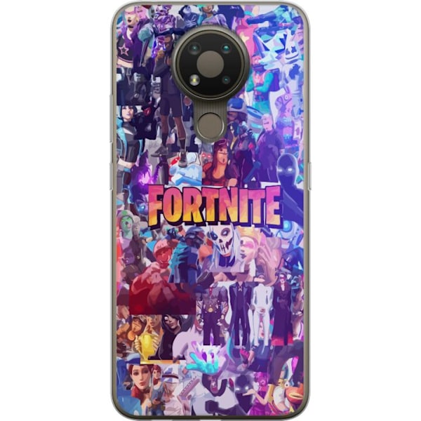 Nokia 3.4 Läpinäkyvä kuori Fortnite