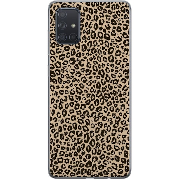 Samsung Galaxy A71 Gjennomsiktig deksel Leopardskisse