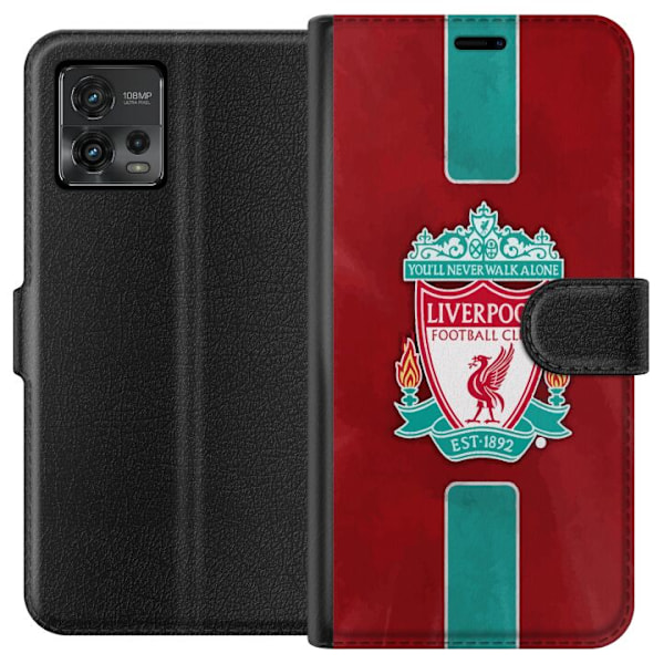 Motorola Moto G72 Lompakkokotelo Liverpool FC - Klassinen jalk