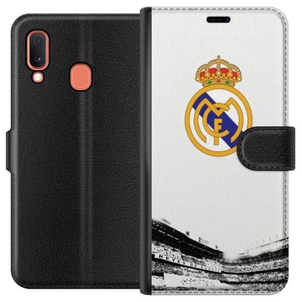 Kompatibelt Lommeboketui til Samsung Galaxy A20e Real Madrid CF