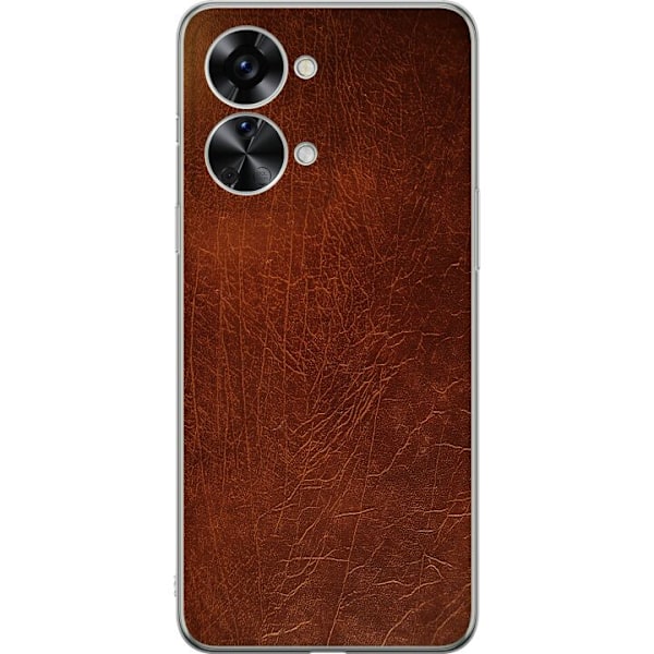 OnePlus Nord 2T Läpinäkyvä kuori Nahka