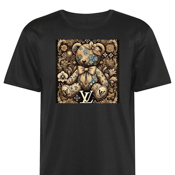 Treeni T-paita | Urheilu T-paita Aikuisille LV Teddy musta 5X-Large