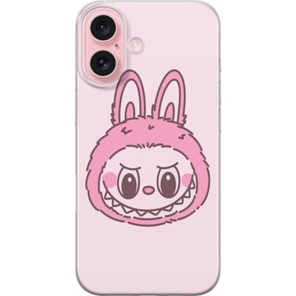 Apple iPhone 16 Gennemsigtig cover Labubu Dyrekreds Bunny Udga