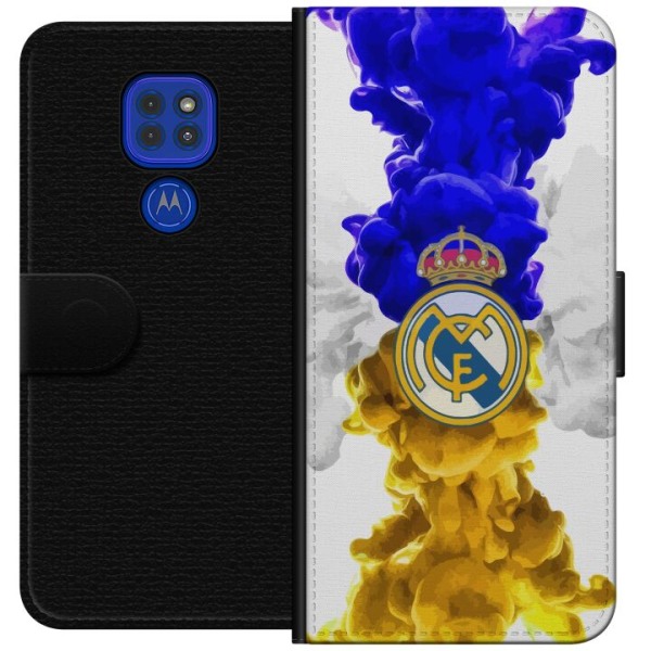 Motorola Moto G9 Play Lompakkokotelo Real Madrid Värit