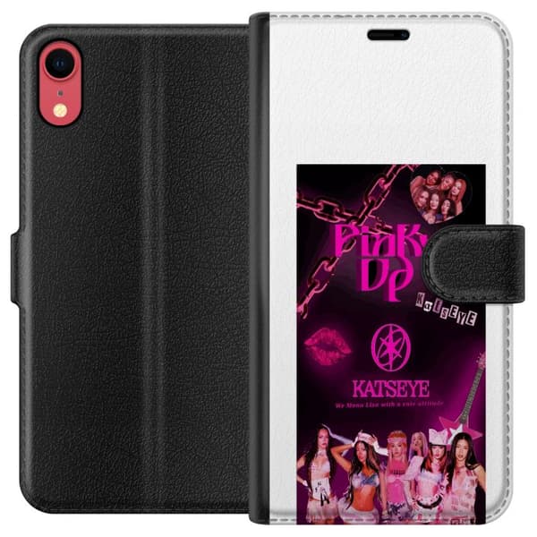 Kompatibel Tegnebogsetui til Apple iPhone XR KATSEYE social collage pink
