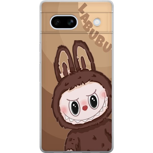 Google Pixel 7a Genomskinligt Skal Labubu Cloud Cutie – Vit