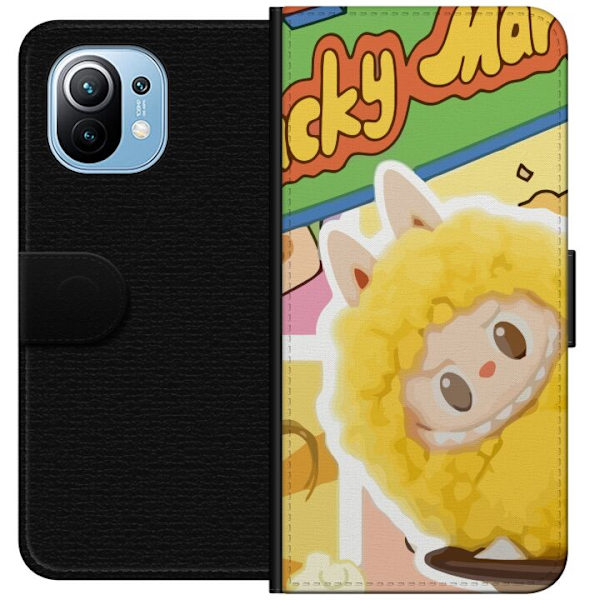 Xiaomi Mi 11 Lompakkokotelo Labubu Wacky Mart Pop Mart -sarjan keräilyfiguuri Söpö Muotoilu Suosittu Teemalelu Sarja Luova Taidelelu