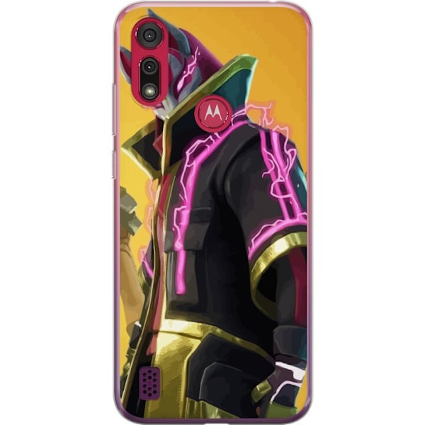 Motorola Moto E6s (2020) Gennemsigtig cover Fortnite