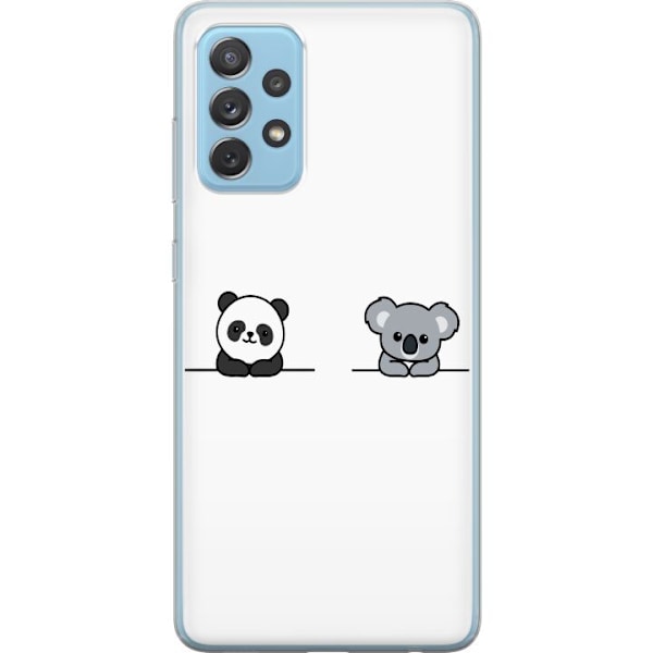 Samsung Galaxy A72 5G Gennemsigtig cover Panda Koala