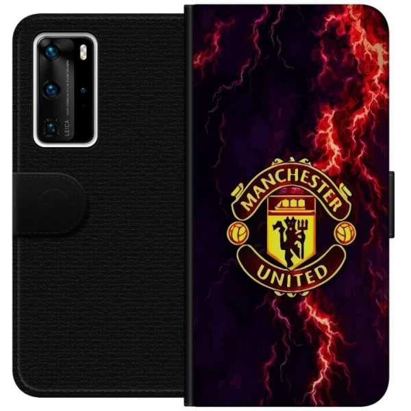 Huawei P40 Pro Plånboksfodral Manchester United