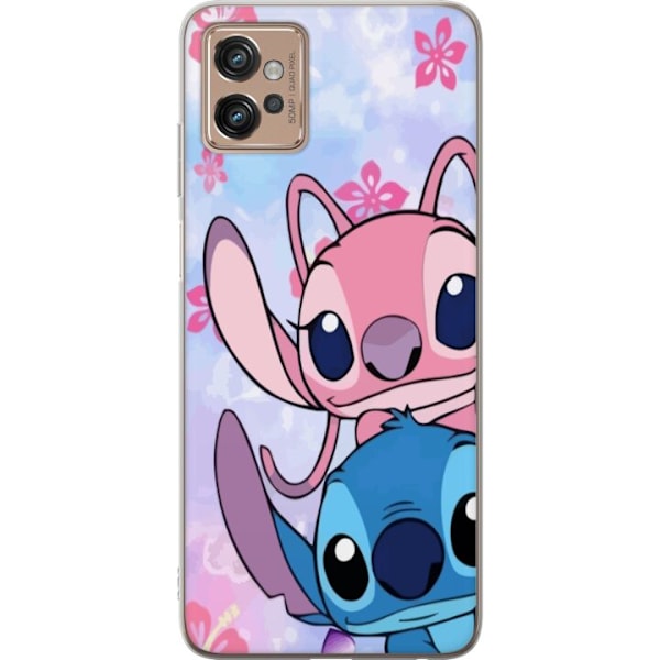 Motorola Moto G32 Genomskinligt Skal Stitch & Angel