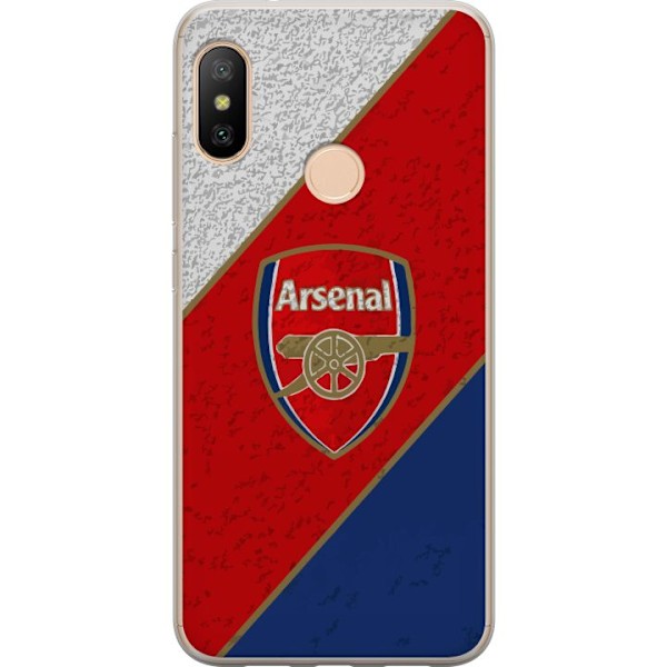 Xiaomi Redmi 6 Pro Gennemsigtig cover Arsenal