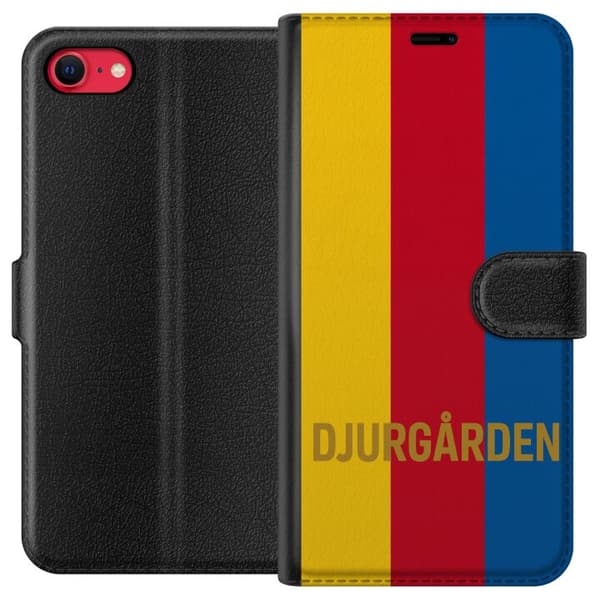 Kompatibel Tegnebogsetui til Apple iPhone 8 Djurgården – fodbold