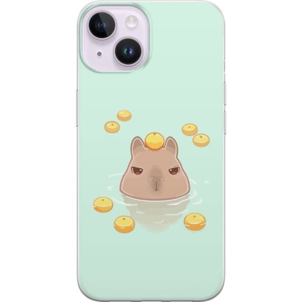 Kompatibelt Mobildeksel til Apple iPhone 14 Capybara