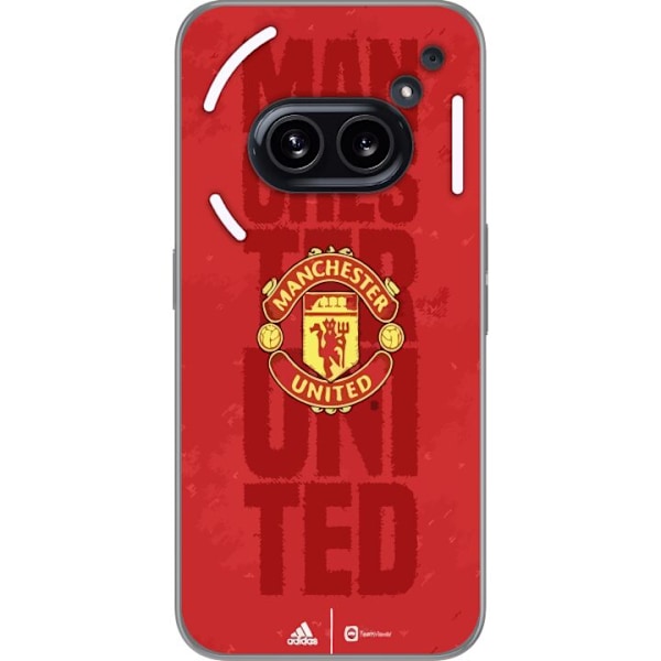 Nothing Phone (2a) Läpinäkyvä kuori Manchester United