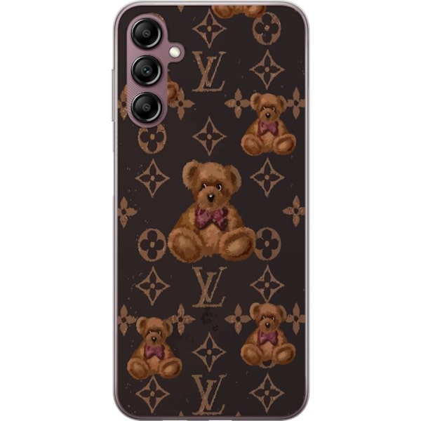 Samsung Galaxy A14 5G Genomskinligt Skal Louis Vuitton Teddy Bear Mönster Lyx Mode Design Populärt Motiv Fashion Trend Lyxiga Accessoarer