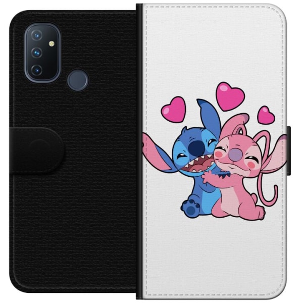 OnePlus Nord N100 Lompakkokotelo Lilo & Stitch