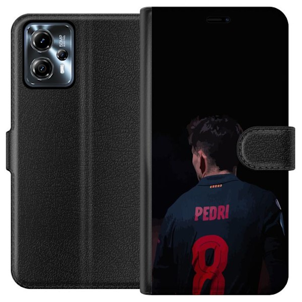 Motorola Moto G13 Plånboksfodral Pedri FC Barcelona Fotboll S