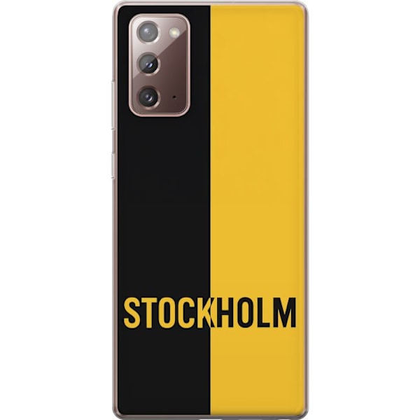 Samsung Galaxy Note20 Läpinäkyvä kuori Stockholm – jalkapallo