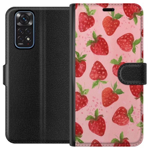 Xiaomi Redmi Note 11 Lommeboketui Jordbærdrømmer - Retro-sti