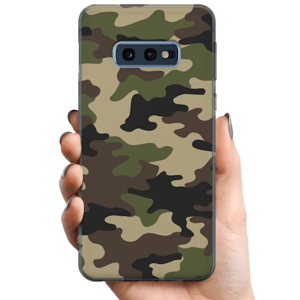 Samsung Galaxy S10e TPU Mobildeksel Skog kamuflasje