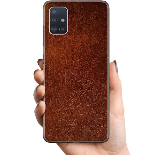 Samsung Galaxy A51 TPU Matkapuhelimen kuori Nahka